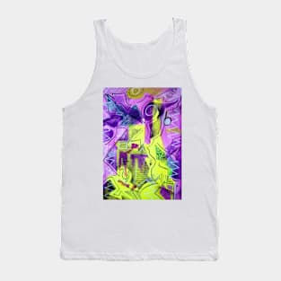 Glass Bottles Abstract 4 Tank Top